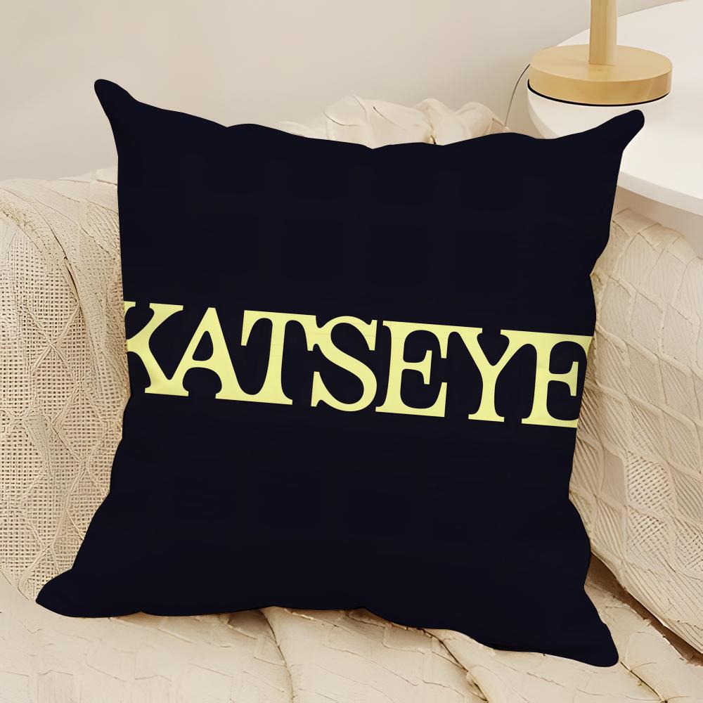 Kpop Style Eyekons Kpop Style Band K-Katseye 3 Pillow Case Natural Linen Double-Sided Printing Sofa Home Decor Cushion Cover