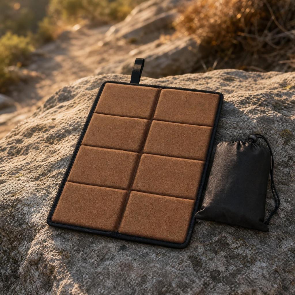 Portable Folding Seat Cushion Foldable Reflective Pad Padded for Outdoor, Sports