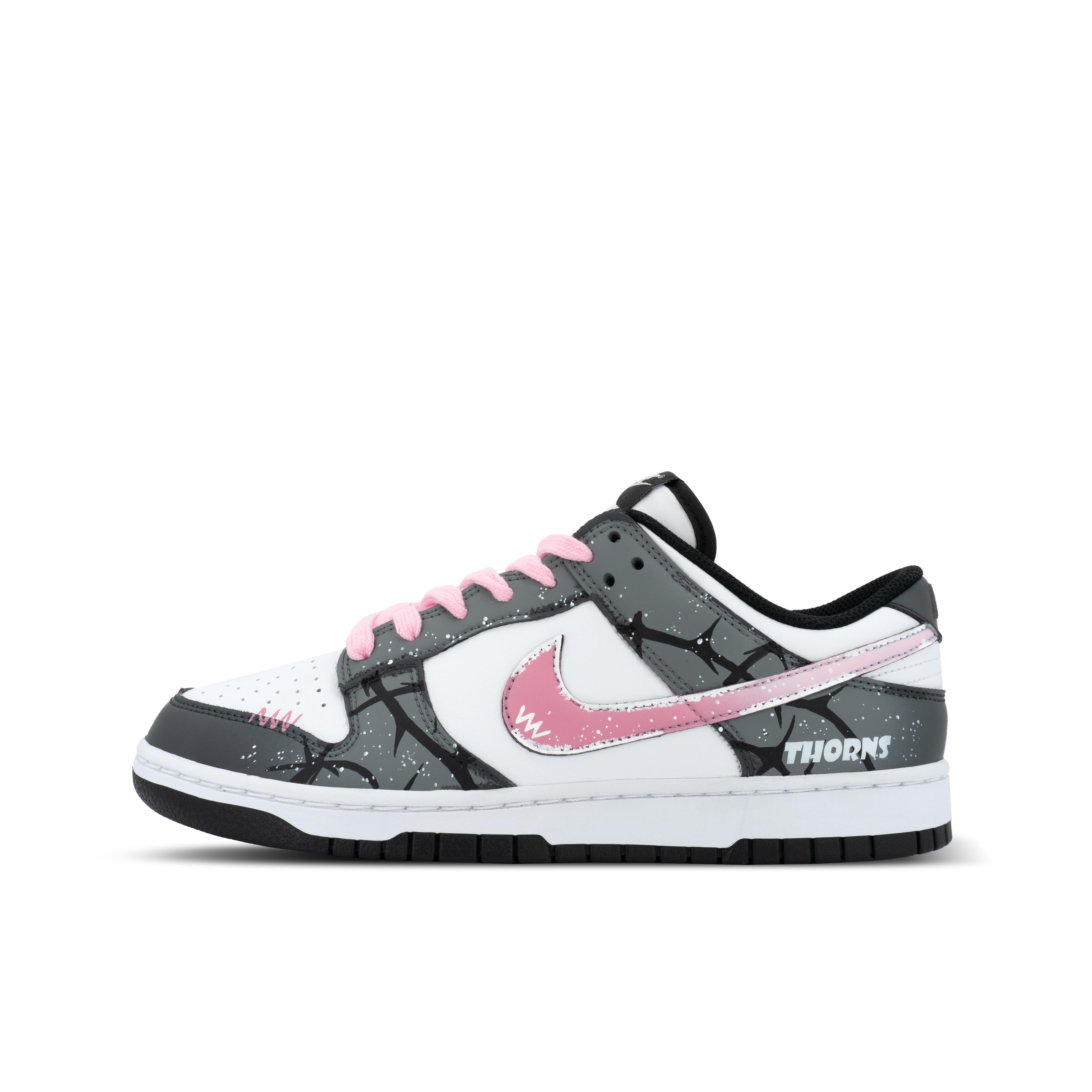 

Nike Dunk Panda, Dark Night Thorn Low top Skateboard Shoes Unisex Black Pink HF5441-100(team1369-) 35.5