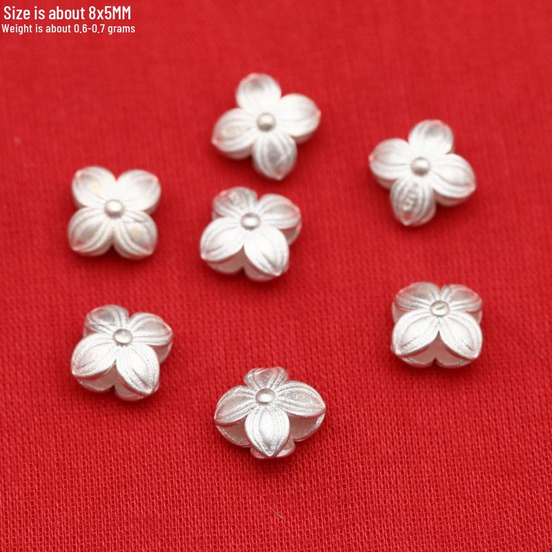 Sterling Silver Leaf Coin Purse Charm with Irregular Fragments and Spring Clasp for DIY Jewelry.