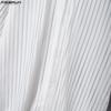 INCERUN Summer Men Lapel Short Sleeve Striped Mesh Sheer Shirts Tops