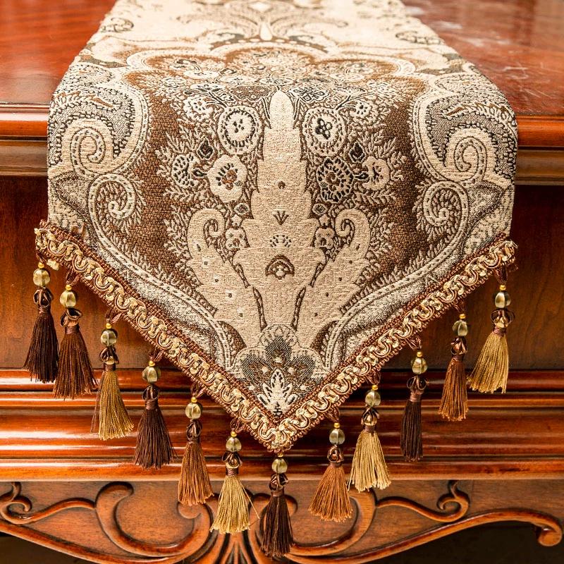 New Vintage Luxury Table Flag Hot Selling Rural Style Living Room Tablecloth European High-end Dustproof Coffee Table Towel TV Cabinet Cover