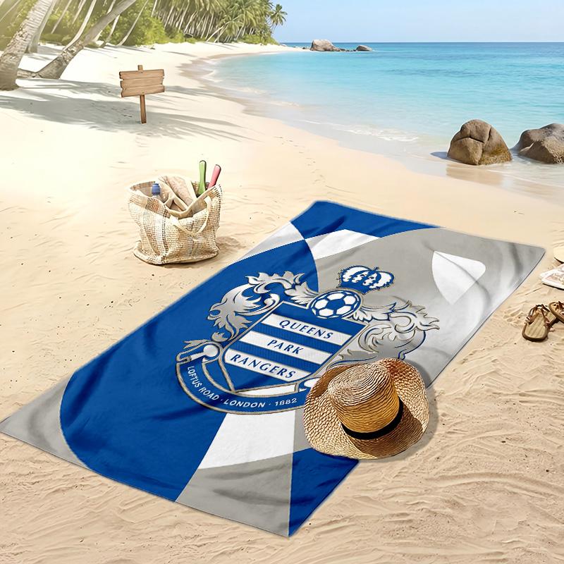 Toalla de Playa con Estampado de Fútbol Queens Park Rangers, Toalla Grande Suave de Secado Rápido para Playa, Camping, Natación