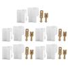 Acouto T-Type Power Plug 2 Pin for Car Radio Cable Connectors Automotive Electrical T Shape Wire Connector Male Female Socket Plug and Pin for