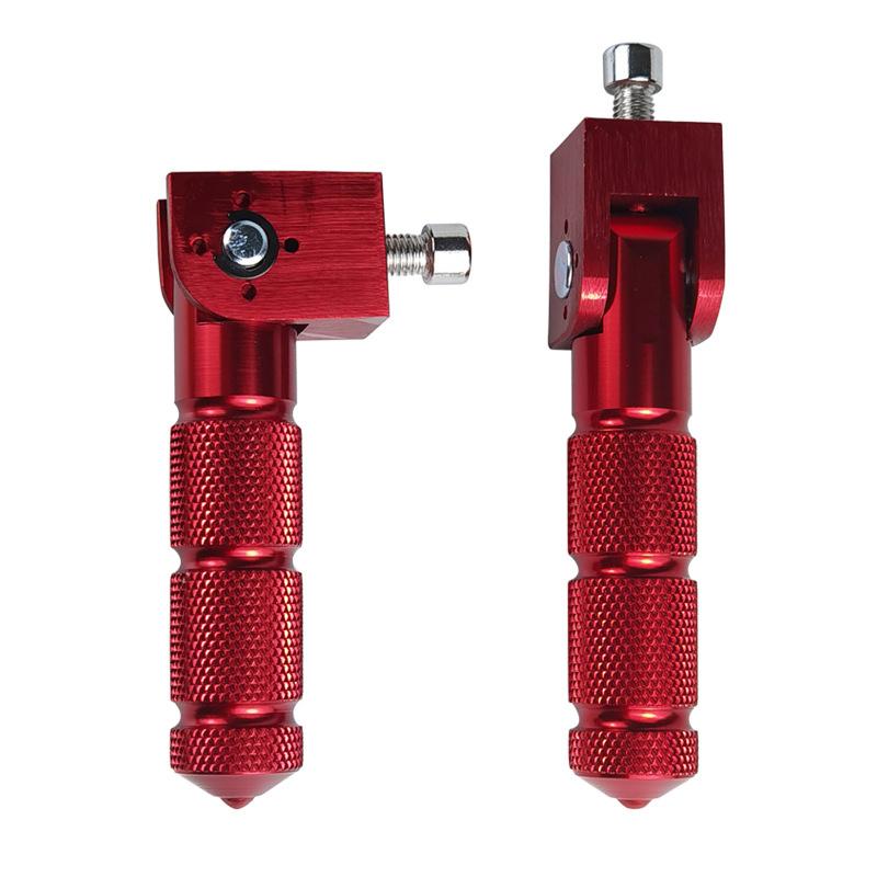 8mm Universal Pedals Folded Footrest Footpeg Compatible For Motorcycles Bicycles Electric Vehicles Mopeds Karts Scooters Parts