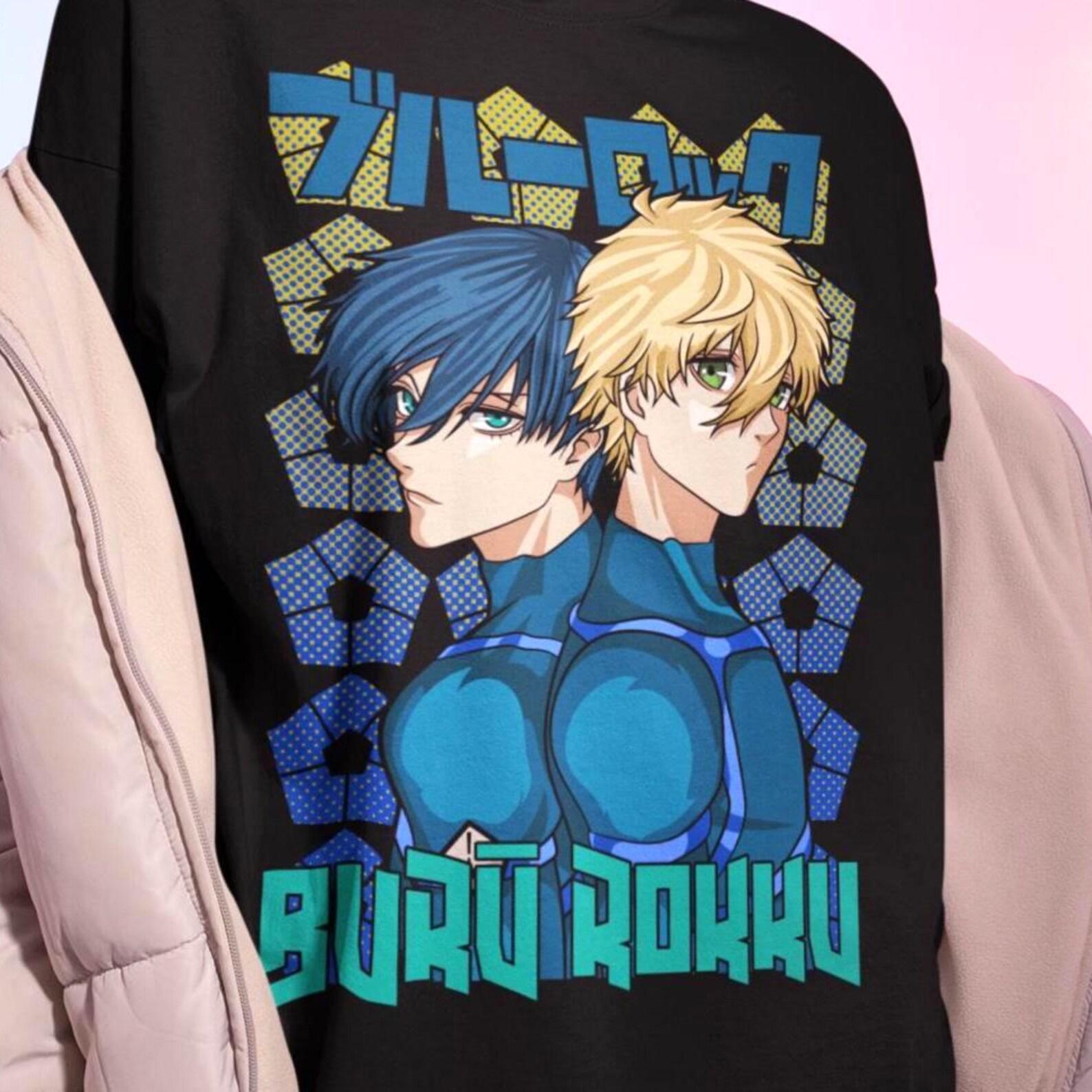 Футболка Yoichi & Seishiro - Исаги Йоичи, Футболка Наги, Аниме Косплей Футболка M