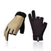 Fishing Gloves for and Rowing [Vgo...] Kayaking, Paddling, Canoeing, (Size L, Brown, PU0055)
