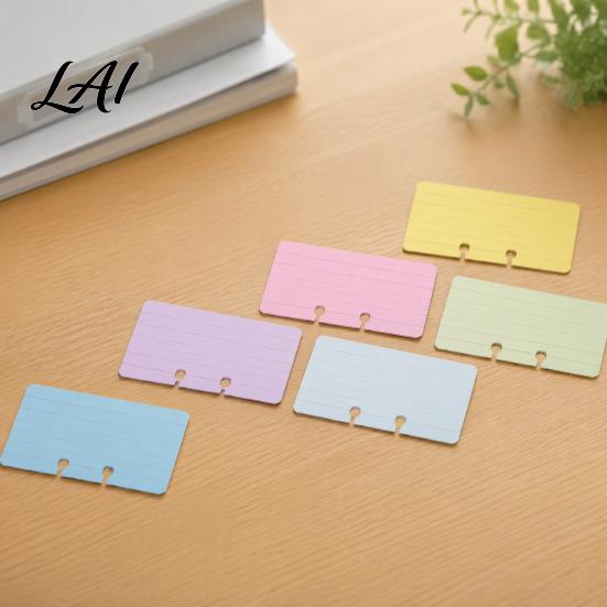 File Card Replacement 300/600Pcs Colored Rotary Refills 2-1/4" x 4" Business Cards 6 Universal System Accessories Color Kit Blank Lined Note Set Kit
