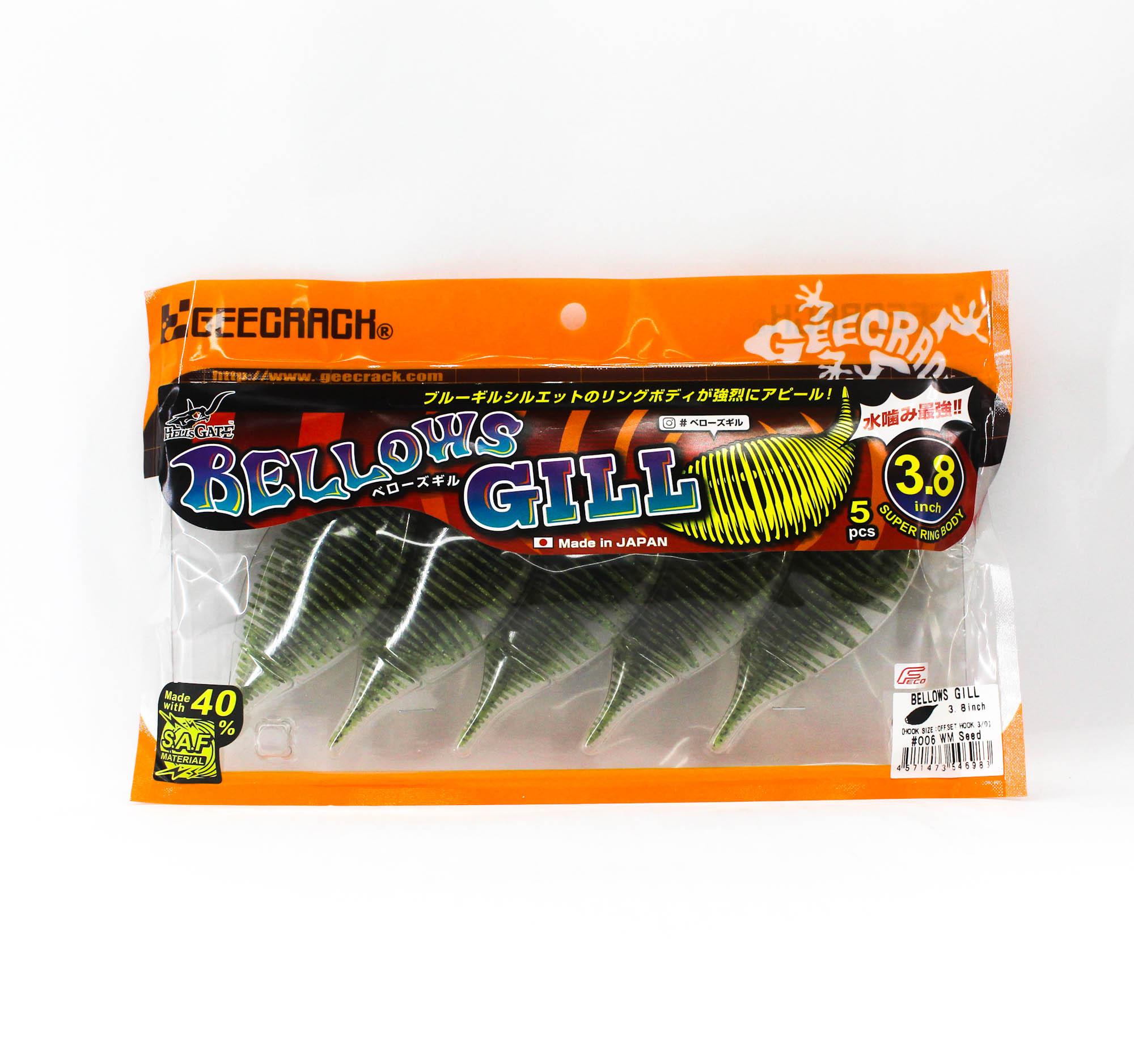

Gee Crack Мягкая приманка Bellows Gill 3,8 дюйма 006 (6983)