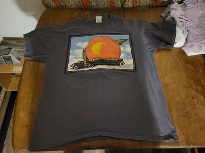 Neues Vintage Allman Brothers Band T-Shirt Grün Alle Größen Eat A Peach Erbse