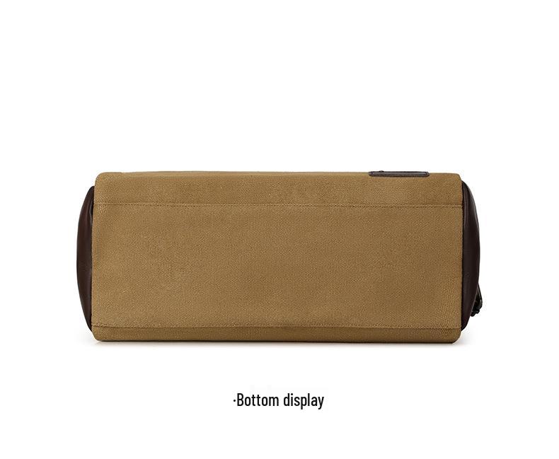 Men's Large Canvas Crossbody Bag - Casual and Wear-Resistant Shoulder Bag for Students and Commuters