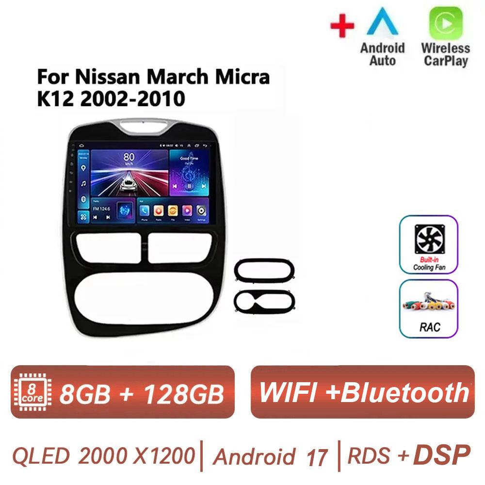 Autoradio Android 17 pour Renault Clio 3 4 2012-2016, Carplay, Navigation GPS, 2DIN, WiFi, Lecteur Bluetooth, Unité principale