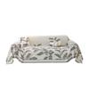 Chenille Full Coverage Sofa Cover with Leaf Pattern Premium Cushion for All Seasons