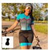 Road Bicycle One-piece Cycling Suit Women's Summer Mountain Cycling Sports Short-sleeved Breathable Cycling Suit