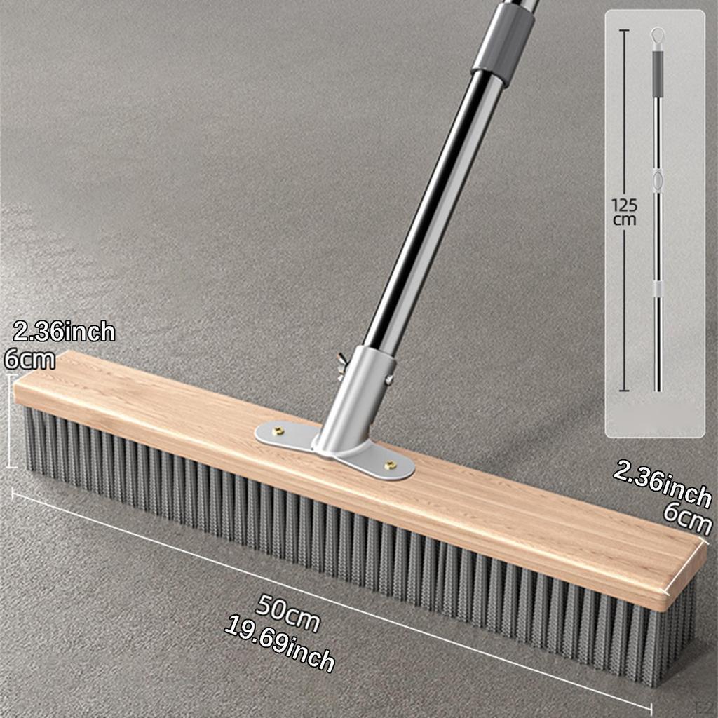 Cleaning Brush Made of Stainless Steel And Wood with Strong Dirt Removal for Patio, Sidewalk