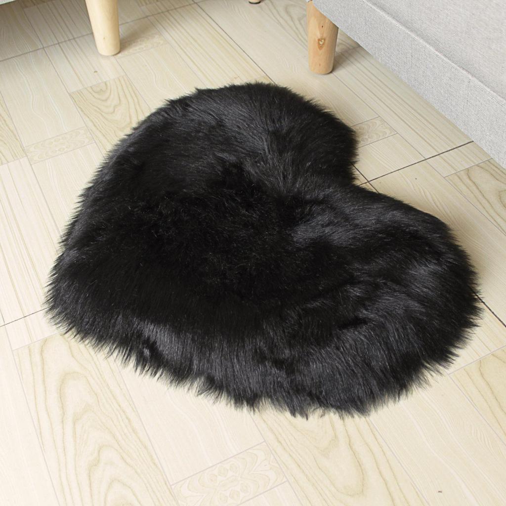 Spot Love Faux Wool Rug, Mattress Blanket, Sofa Cushion, Plush Foot Pad for Living Room, Coffee Table, or Bedroom