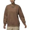 Jordan Flight Fleece Crewneck Soft Comfortable Stylish Sweatshirt Women Sweatshirt Ancient-Brown FV7054-223