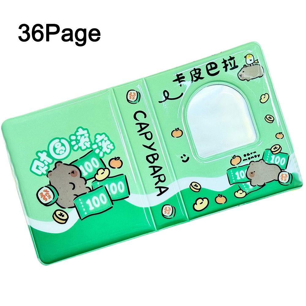 Portable 2 Inch Mini Photo Albums 20 Pockets Love Heart Photos Holder PVC Hollow Name Card Book