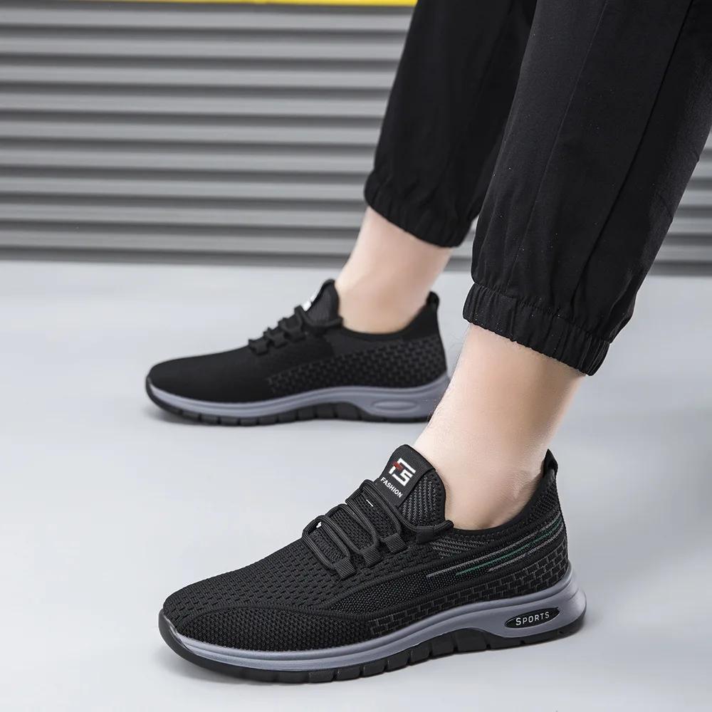 New Men's Shoes Sports Flats Casual Shoes 2024 New Fashion Breathable Walking Shoes Lightweight and Comfortable Men's Shoe