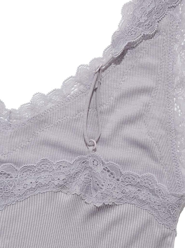Gelato Pique Lacy Moist Rib Camisole PWCT245296 BLU Women's