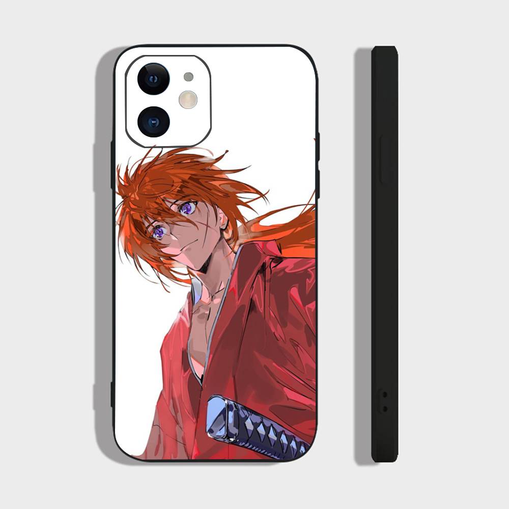 Japanese Manga R-Rurouni Kenshin Phone Case For IPhone 17 Air 16 15 14 13 Pro Max 11 12 Black Silicone Cover