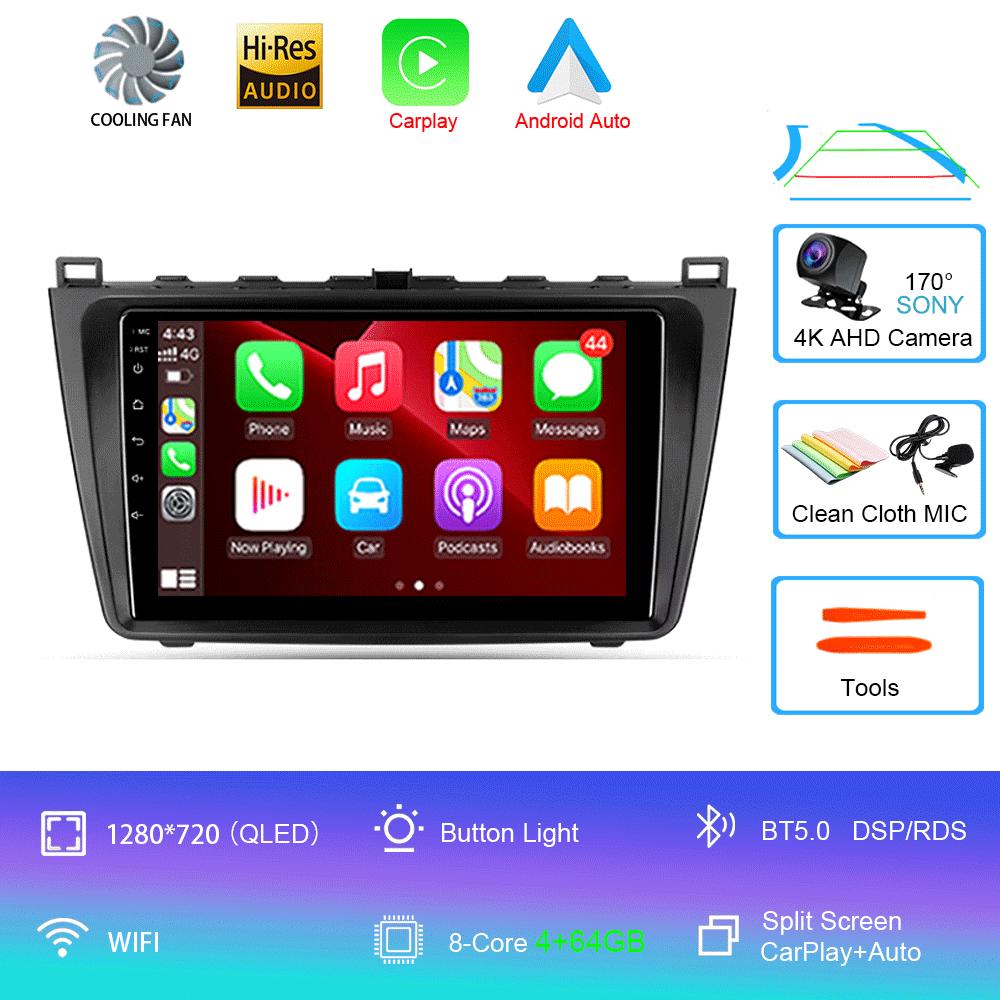 Android 14 Car Radio For Mazda 6 II GH 2007 - 2012  Multimedia Video Player Navigation Stereo GPS No 2din 2 Din Dvd