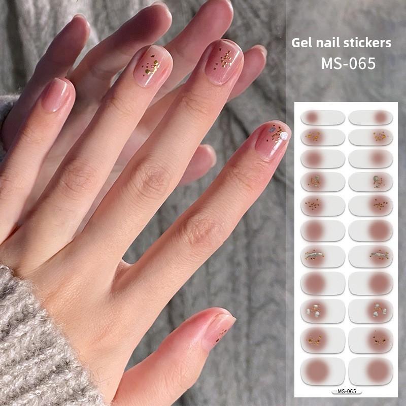 Nail Polish Stickers Without Baking, Nail Polish Glue, Nail Stickers for Manicure
