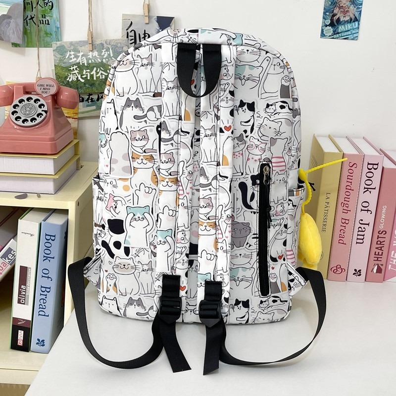 New high-value niche personalized graffiti comics trendy cool backpacks for men and women lightweight large-capacity backpacks