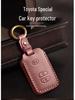 Genuine Leather Key Cover for Toyota Highlander and Land Cruiser (Old Models)
