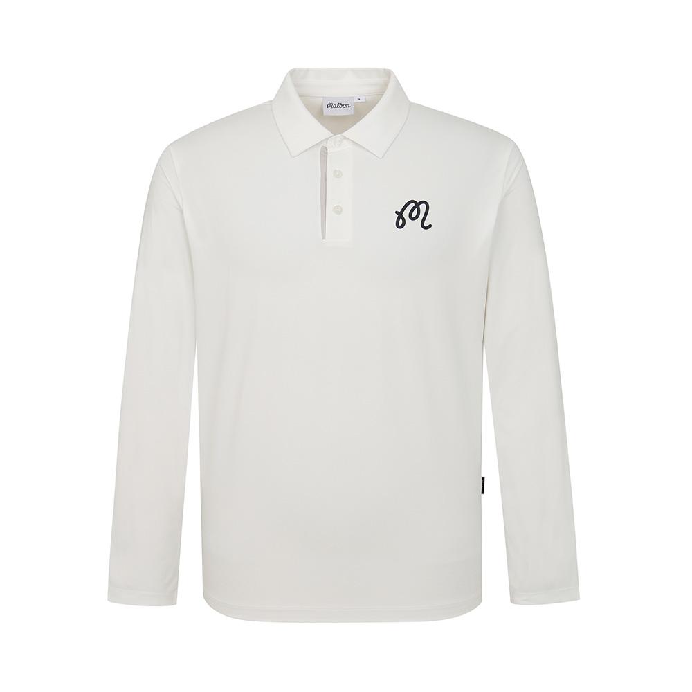 MALBON GOLF Ice Polo Shirt Off White (Man)