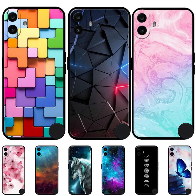Case For Nothing CMF Phone 1 Case Silicone Protective Cover for Nothing CMF Phone 1 One Bumper Protector Flowers Fundas Coque