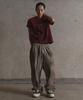 Garter Gallery Side Logo Cross Dirty Sweat Pants_Beige