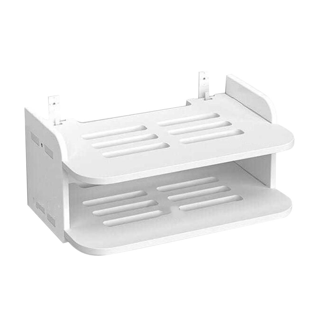Router Shelf Wall Mount Punch Free WiFi Storage Set Top Box Stand for Living Room Bedroom