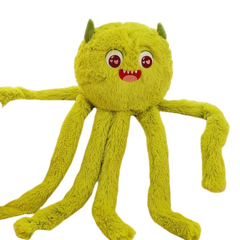 

Octopus Legged Long Plush Toy Cute Weird Creative Plushie Room Gift Decoration 30cm/11.81in зелёный