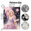 Disney Rapunzel Pearl Painting Handmade Pearl Kit Home Decoration Painting Fantasy Princess Castle Wall Art DIY Craft Gift
