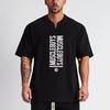 Muscleguys T-shirt grafiche larghe estive da uomo di alta qualità Moda Casual Uomo Fitness Top Cotone Oversize Comodo abbigliamento da palestra