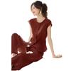2026 Summer Casual Elegant Sleeveless Top & Pants Set - Light Commute, Loose Fit, Round Neck