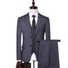 Men's Korean Style Business Suit: Three-Piece Trendy Casual Groomsmen Outfit