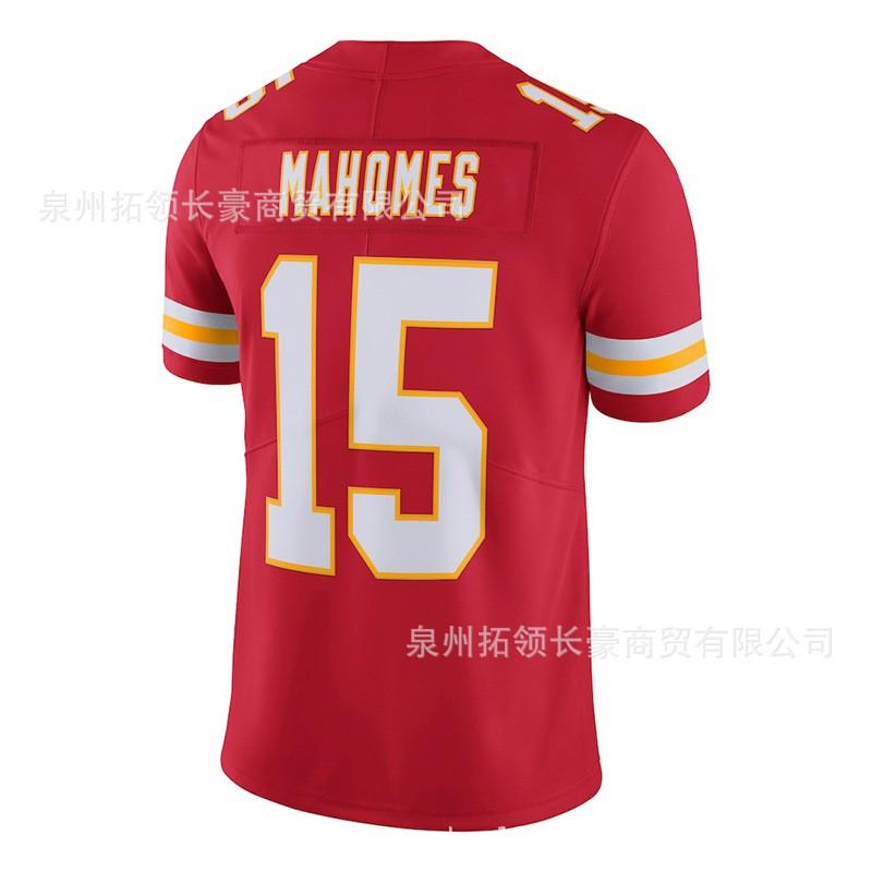 Kansas City Chiefs Patrick Mahomes 15 Mens Football Jersey Sports Team Game Fan Apparel