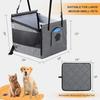 Foldable Puppy Car Seat Auto Puppy Nest Pet Car Mat Waterproof Breathable with Storage Pocket and Adjustable Straps Pet Products