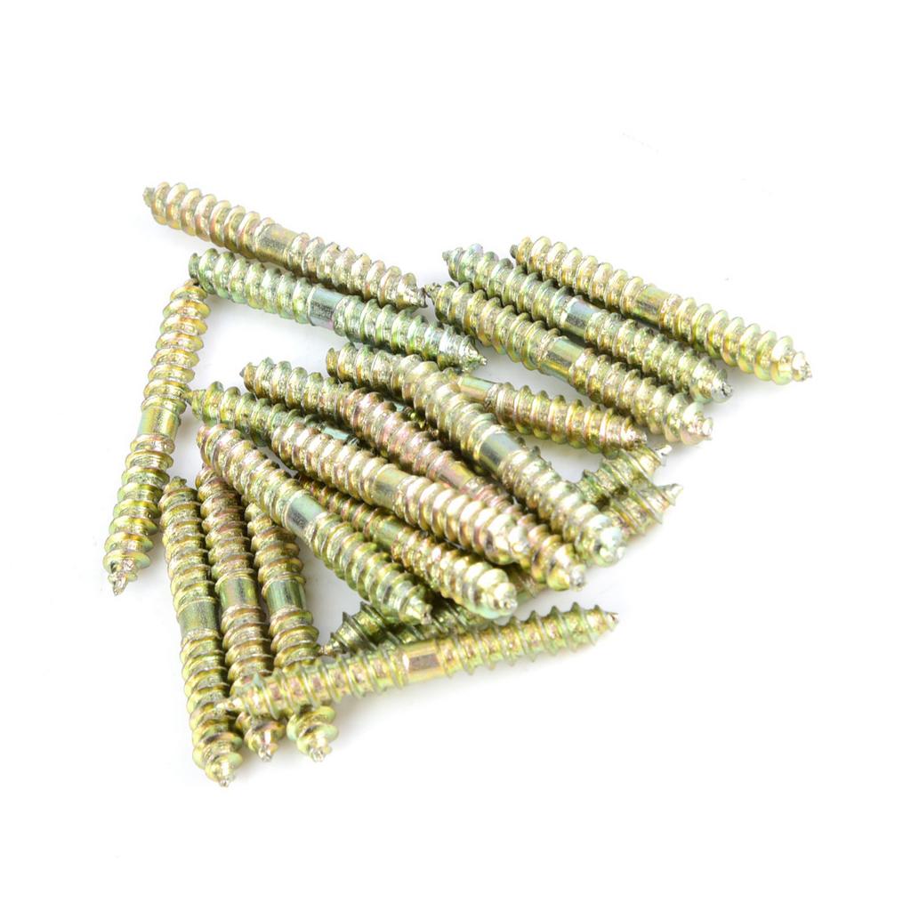 20 pz Vite a perno 5*40mm Connettore per mobili per falegnameria Vite a doppia estremità
