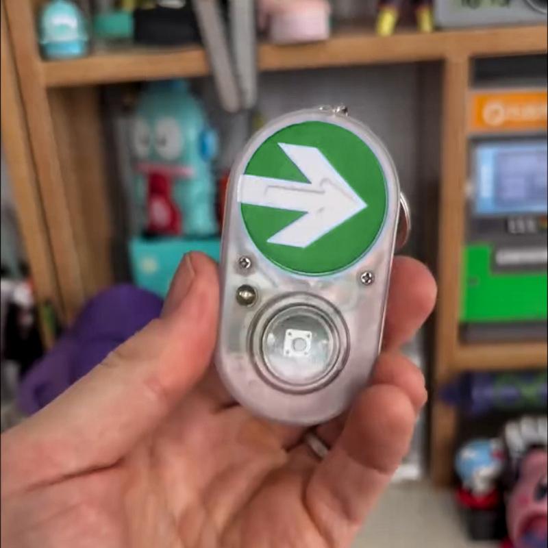 

Австралийский брелок-кнопка светофора на тротуаре, звуковой аксессуар, ручной, нажмите для воспроизведения звука, брелок, забавный памятный подарок