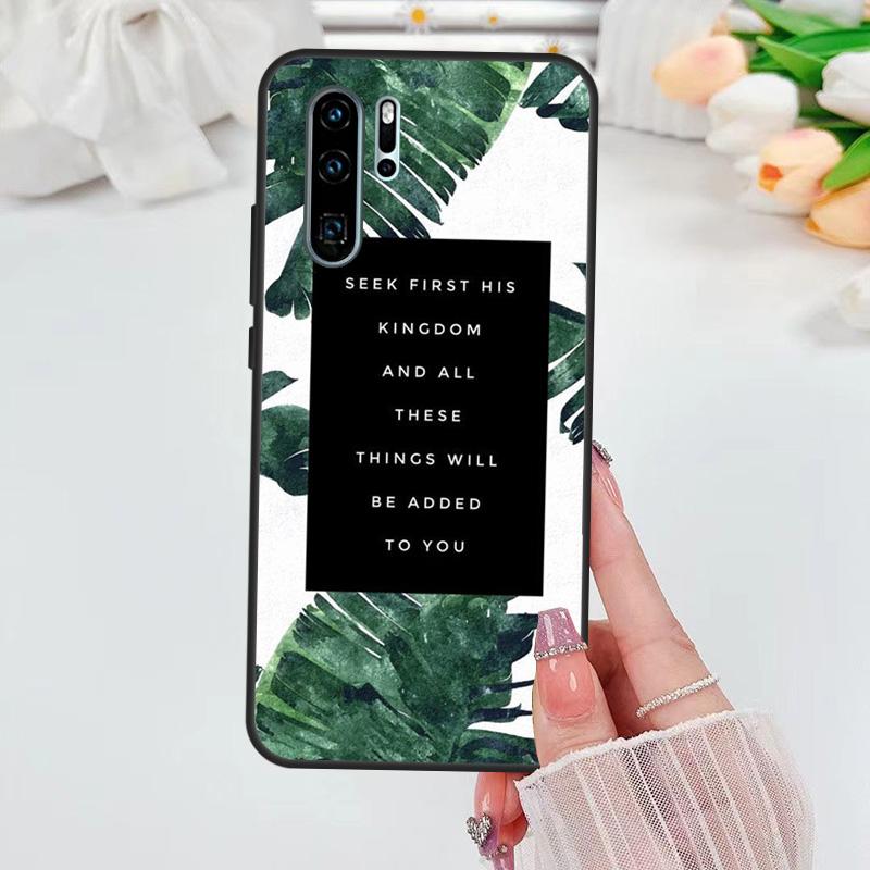 Bible Jesus Christ Christian Quotes Case For Huawei Nova Y90 Y70 Y61 Y60 5T Nova 9 10 SE 3i 7i 8i 11i P40 P30 Lite P60 Pro Case