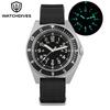 Watchdives WD1972 Quartzové hodinky VH31 Plynulý sekundový pohyb Safírové sklo BGW9 Luminiscenční 20Bar Voděodolné Vintage pánské hodinky