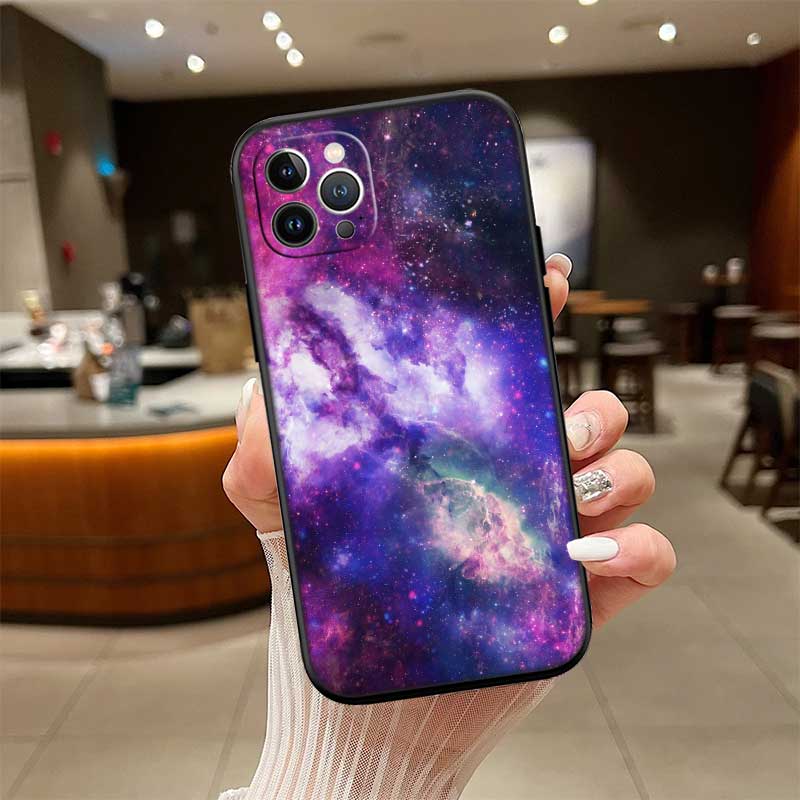 UP43 Purple Space Star New High-End Shell Phone Case for Redmi Note 13 14 Pro+ Plus A3 A3X 13X 13C 13R 14S 14C 14R
