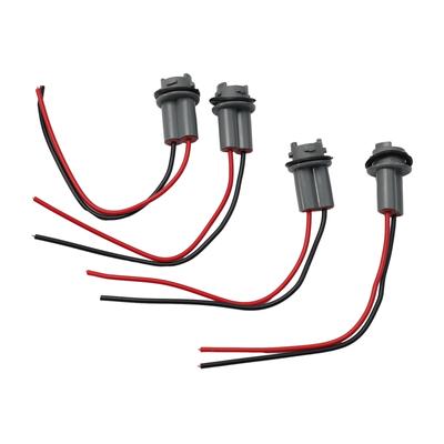 4 adet Lamba Tutucu T15 Lamba Tutucu Konektör Soket Ampul Kablo Demeti PigTail Kauçuk Takoz LED T15 Lamba Tutucu İçin Araba Aksesuarları