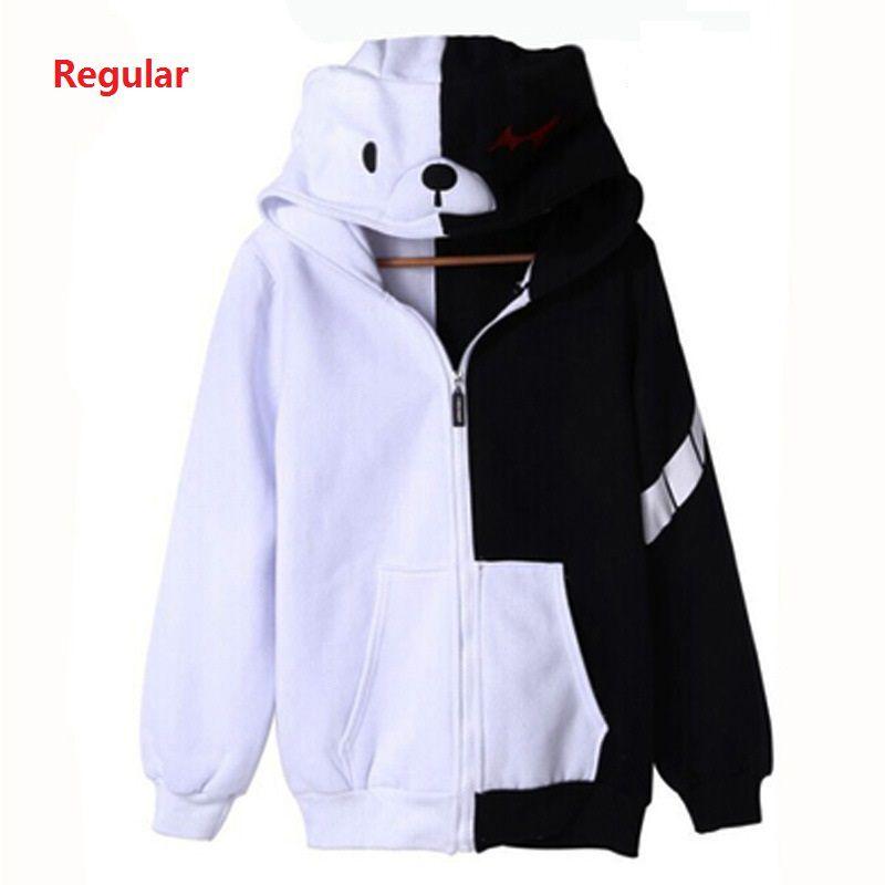 

Monokuma Danganronpa Anime Cosplay Unisex Jacket Hoodie Sweatshirt Coat Hooded Regular,M