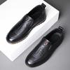 Frühling neue erste Schicht Rindsleder Herren Freizeitschuhe echtes Leder Einzelne Schuhe Papa Herrenschuhe handgefertigte Lederschuhe Herren Einzelschuhe
