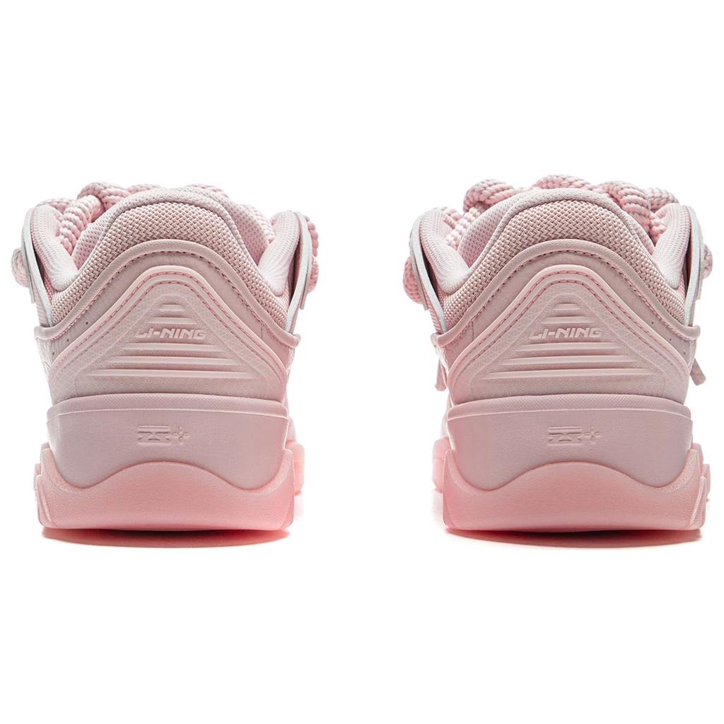 New LiNing Zhi Cheng 2.0 Cushioning Breathable Height Increasing Low Top Skateboard Shoes Women's Pink AGCU092-13