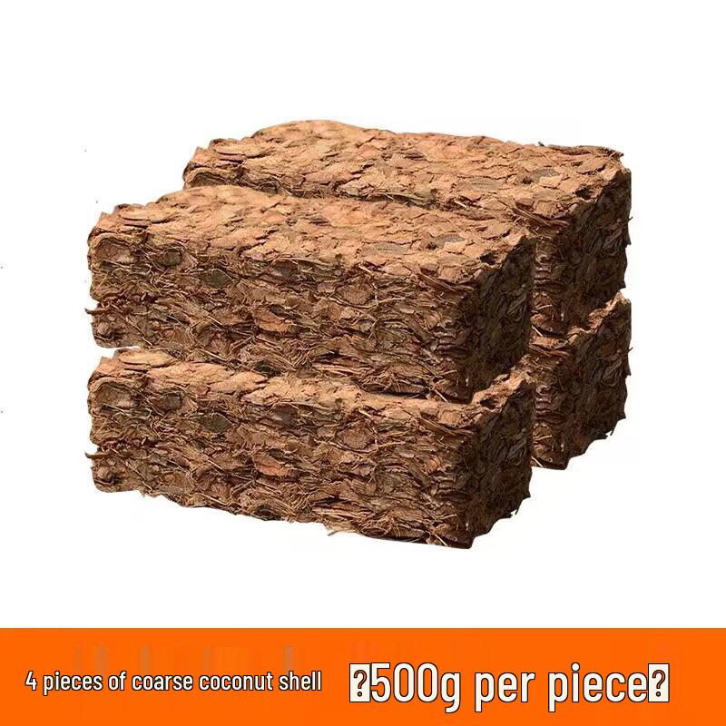 Orchid Nutrient Soil: Small Coconut Husk Bricks & Coarse Fiber for Phalaenopsis/Dendrobium Growing Medium